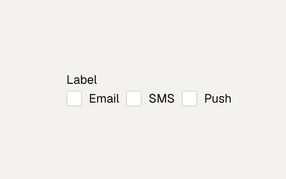 Checkbox Group Field component preview