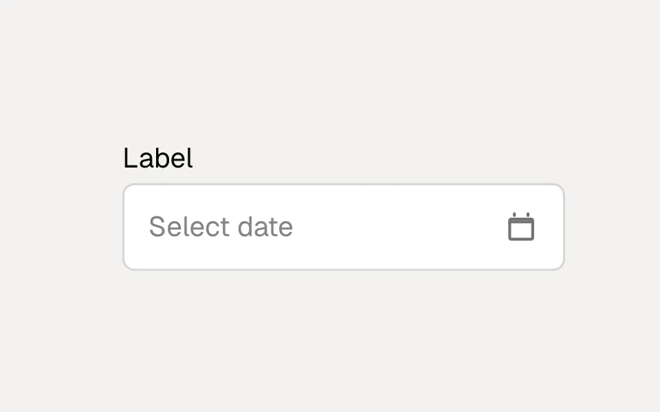 Date Picker Field component preview
