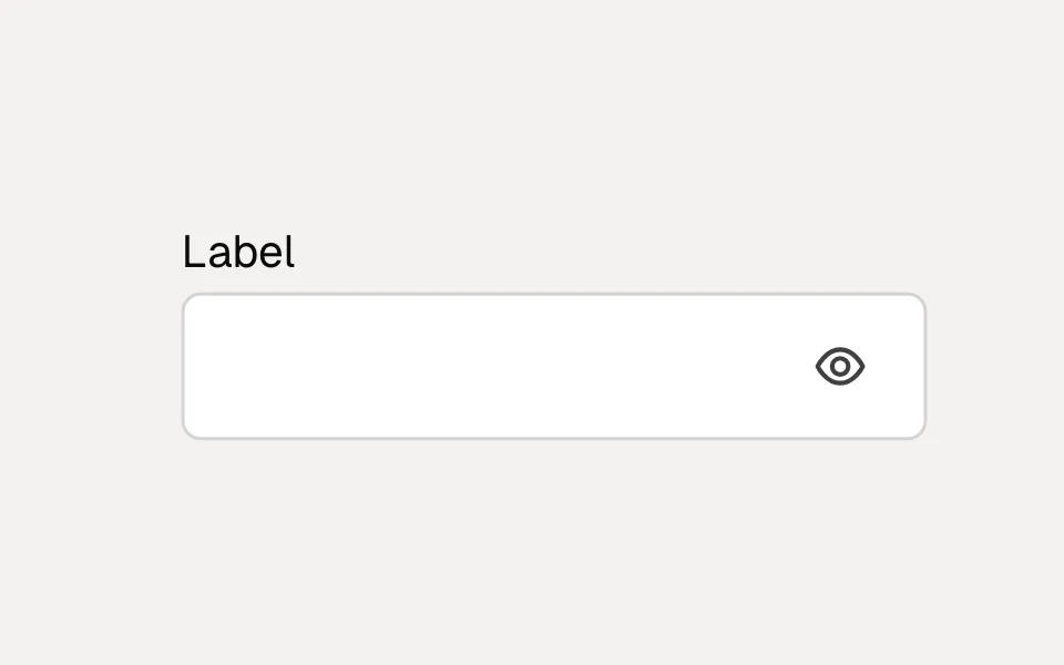 Password Field component preview