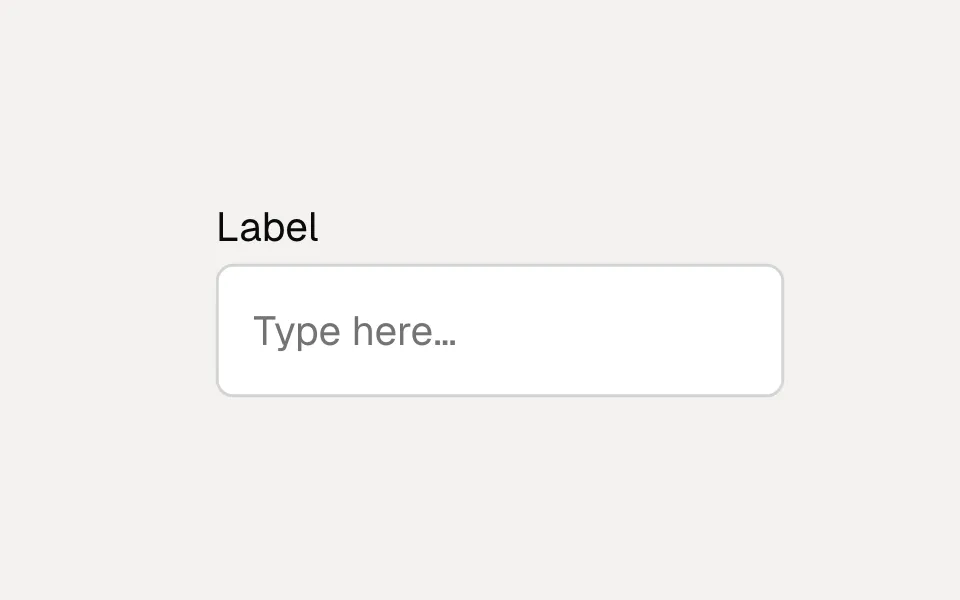 Text Field component preview