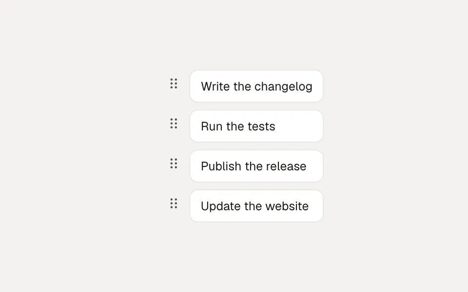 Sortable component preview