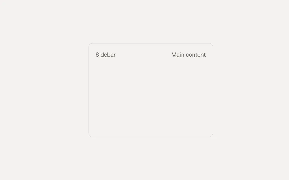 SplitLayout component preview