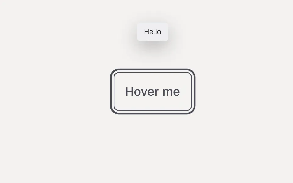 Tooltip component preview